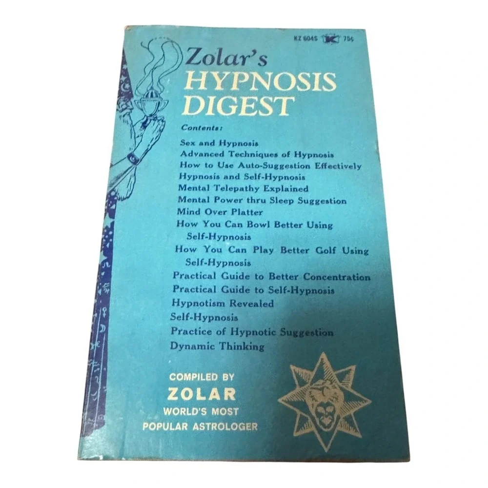 Vintage Zolar's Hypnosis Digest 1966 Paperback Self-Help Mind Control Astrology